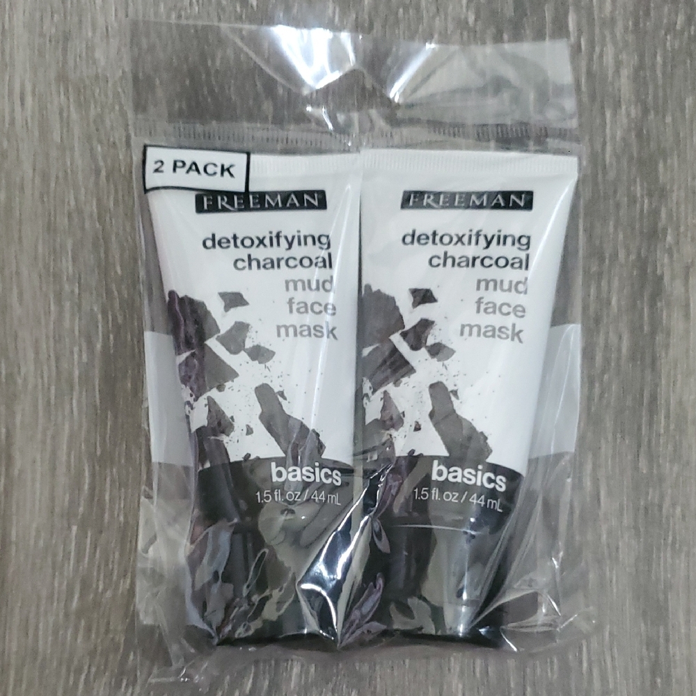Freeman Detoxifying Charcoal Mud Face Mask - 2 Pack
